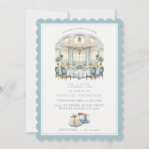 Invitación Comedor formal Té de novia