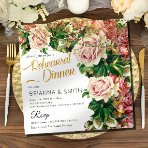 Invitación Comedor minimalista elegante para la cena