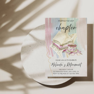 Invitación Comenzando el siguiente Fiesta de Jubilación Elega