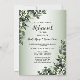 Invitación Comenzar cena Boda Fiesta de Verdor Floral
