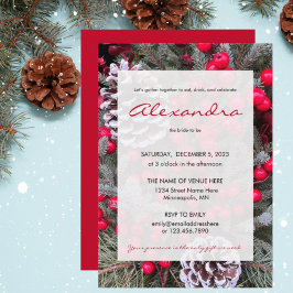 Invitación Comer, beber y celebrar a la novia para que sea te