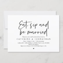 Comer, beber y estar casado Boda ensayar la cena