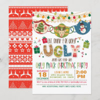 Comer, beber y ser feo - Navidades de máscara feos