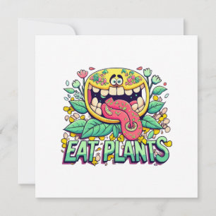 Invitación Comer plantas