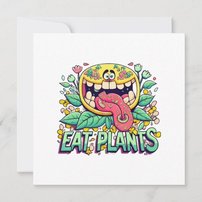 Invitación Comer plantas (Anverso)