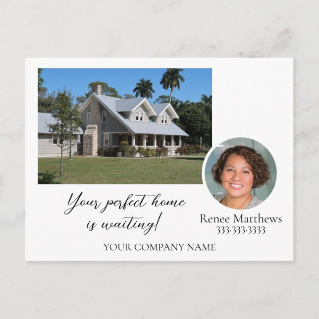 Invitación comercial de mensajes de marketing foto (Anverso)