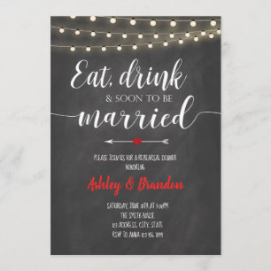 Invitación Cómete a beber pronto para estar casada