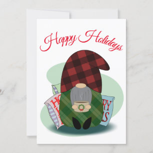Invitación Comfy 'Gnome' Holiday Card