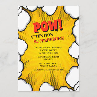 Invitación cómica de las nubes