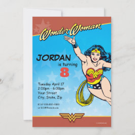 Invitación Comics de DC | Cumpleaños de la Mujer Maravilla