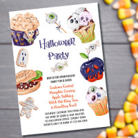 Comida de la fiesta de Halloween y diversión Spook