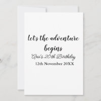 comienza la aventura cumpleaños 20 añade nombre d