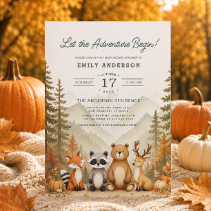 Invitación Comienza la aventura de la calabaza de otoño: Baby