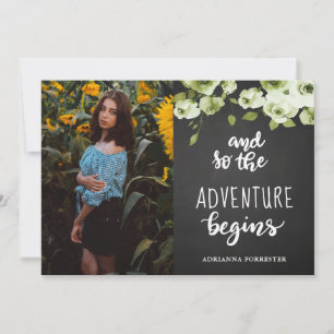 Invitación Comienza la aventura de los Rosas de Chalkboard   