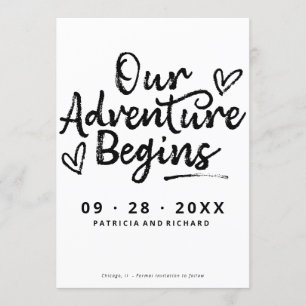 Invitación Comienza Nuestra Aventura Guarda La Fecha Sin Foto