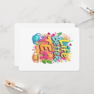 Invitación ¡Comienza tu día con positividad! ☕ Este vibrante