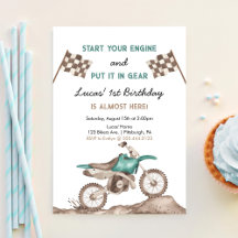 Comienza Tu Motor Bicicleta De Cross Niño Cumpleañ