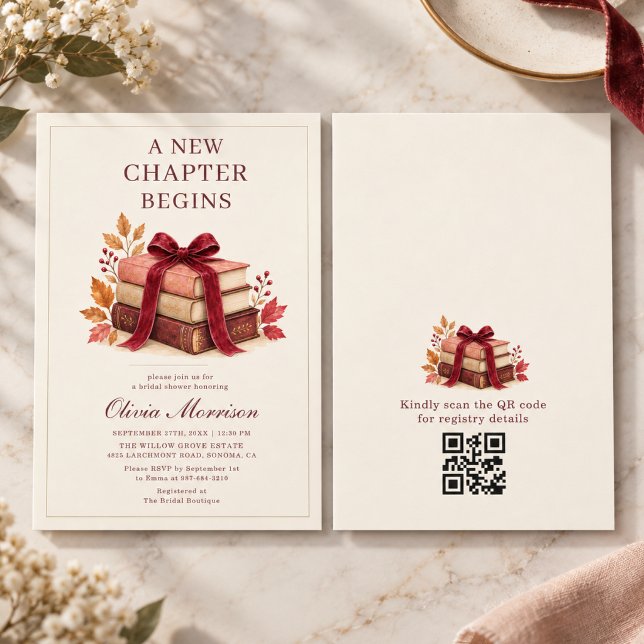 Invitación Comienza un Nuevo Capítulo Código QR de la Ducha N (Subido por el creador)