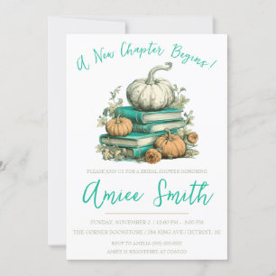 Invitación ¡Comienza Un Nuevo Capítulo! Ducha nupcial de cala