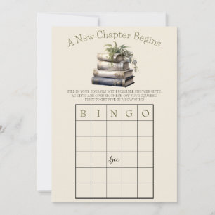 Invitación ¡Comienza Un Nuevo Capítulo! Juego Bridal Shower B