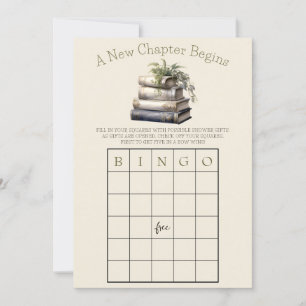 Invitación ¡Comienza Un Nuevo Capítulo! Juego Bridal Shower B