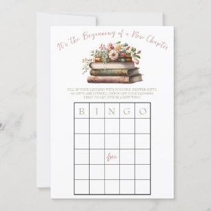 Invitación ¡Comienza Un Nuevo Capítulo! Juego Bridal Shower B