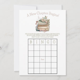 Invitación ¡Comienza Un Nuevo Capítulo! Juego Bridal Shower B