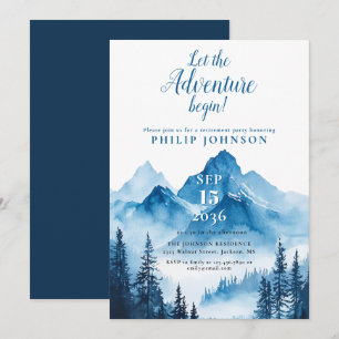 Invitación Comienzo de aventura rústica, fiesta de jubilación