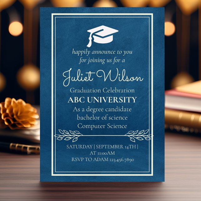 Invitación Comienzo de la graduación universitaria en la escu (Subido por el creador)