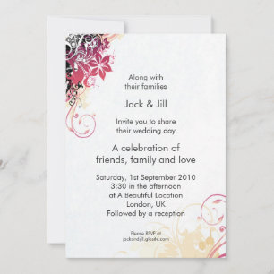 Invitación Comienzo ráfaga 5x7