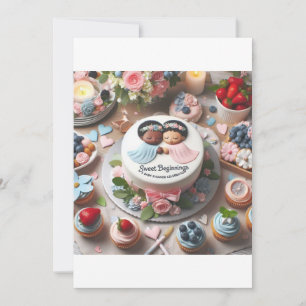 Invitación "Comienzos dulces: una celebración de Baby Shower"