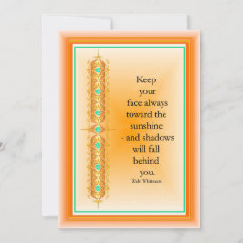 Invitación comillas inspiradoras en un diseño decorativo eleg