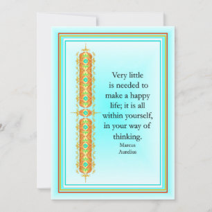 Invitación comillas inspiradoras en un diseño decorativo eleg