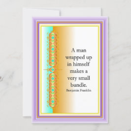 Invitación comillas inspiradoras en un diseño decorativo eleg