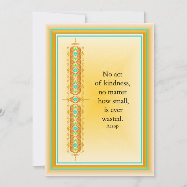 Invitación comillas inspiradoras en un diseño decorativo eleg (Anverso)