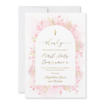 Communición color de agua rosa follaje carta de ag