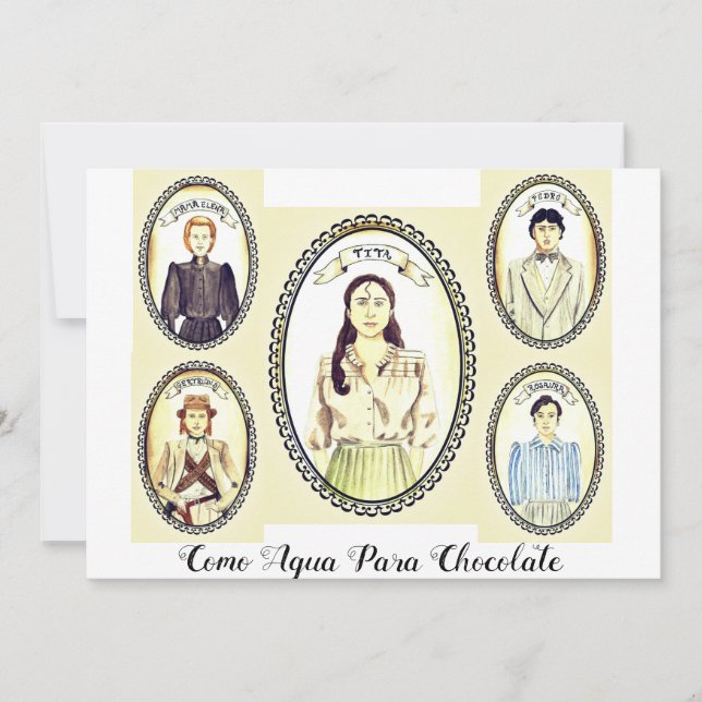 Invitación Como Agua Para Chocolate Book Club invitar (Anverso)