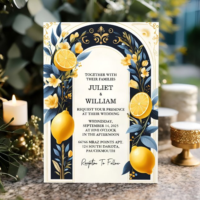 Invitación Como Arch Food Fun Fruit Lime Lemon Boda (Subido por el creador)