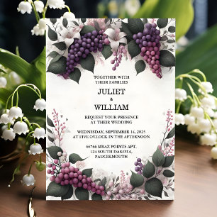 Invitación Como Boda de viña de marfil de madera de semilla r