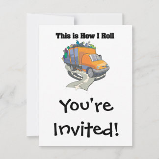 Invitación Cómo hago rodar (camión de basura)