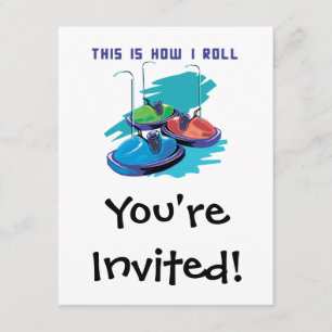 Invitación Cómo hago rodar (coches Parachoques)