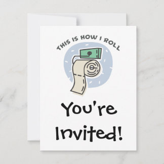 Invitación Cómo hago rodar (papel higiénico)