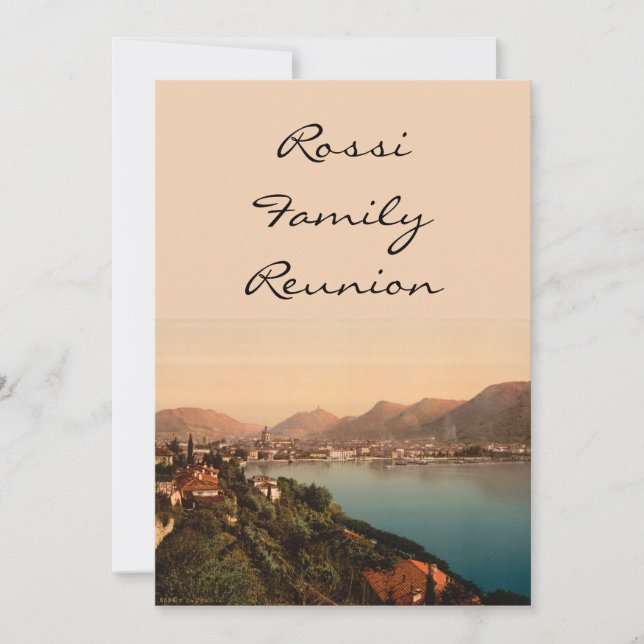 Invitación Como I, lago Como, Lombardía, Italia (Anverso)