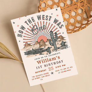 Invitación Cómo Occidente era un bovino occidental Cumpleaños