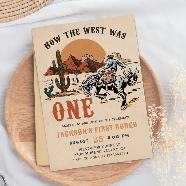 Invitación Cómo Occidente era un bovino occidental Cumpleaños (Subido por el creador)