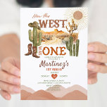 Invitación Cómo Occidente Era Un Vaquero Del Partido De Los A<br><div class="desc">Cómo Oeste fue un cumpleaños Invitación de Cowboy del Partido del Oeste Cactus Wild West Cowboy Primer cumpleaños Invitación Rodeo</div>