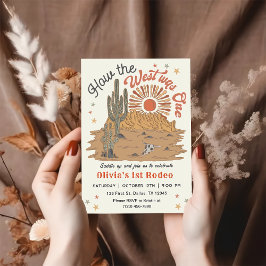 Invitación Cómo Occidente fue uno de mis primeros cumpleaños 