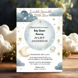 Invitación Como Purpurina Twinkle Twinkle Little Star Baby Sh