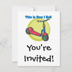 Invitación Cómo Rueda (Scooter)