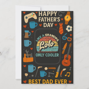 Invitación Como un abuelo Lolo, solamente regalos del Día del